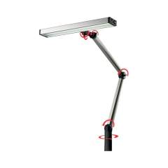 LED2WORK 120710-01. LED Beleuchtung UNILED II Gelenkarm, Tischklemme, 100° - 31W, 230V AC