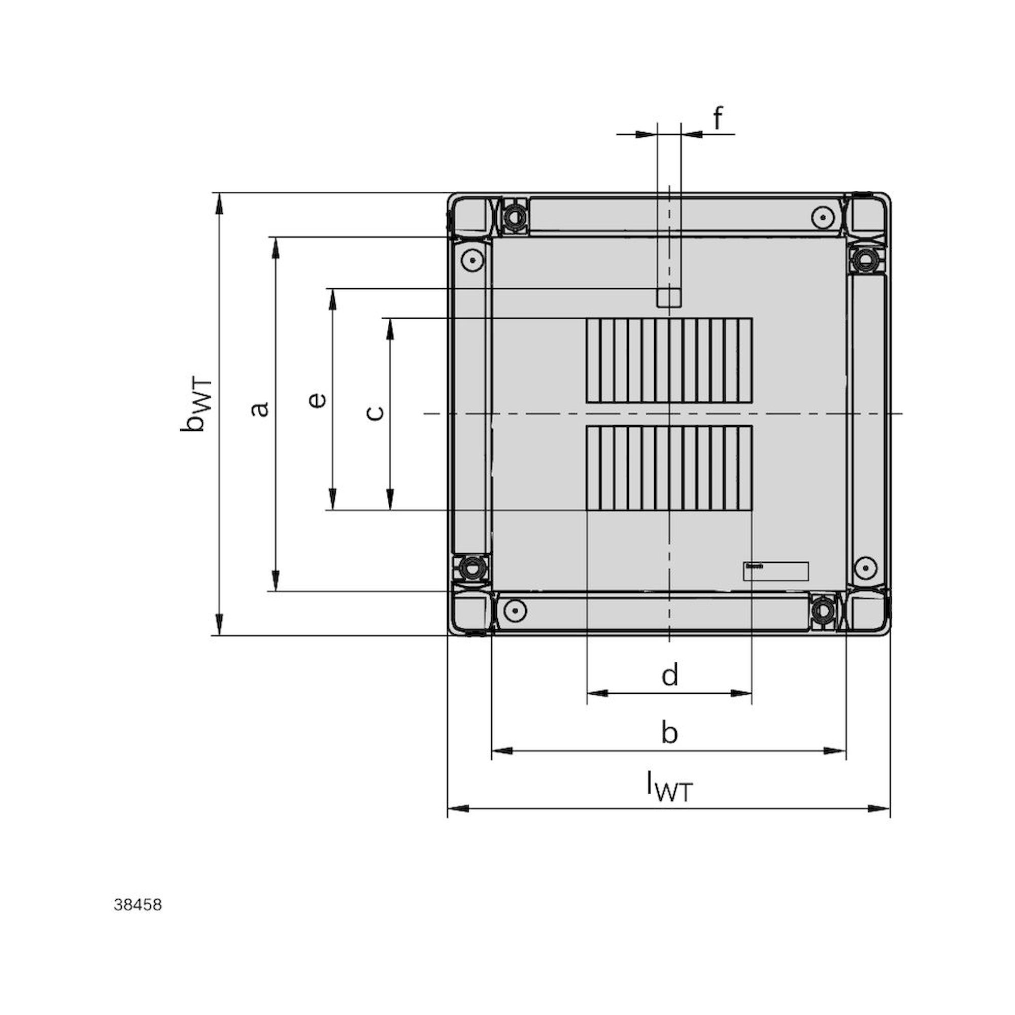 Werkstückträger WT 2/LS 400x400 für Gurt, Zahnriemen und Flachplattenkette - Bosch Rexroth 3842562358
