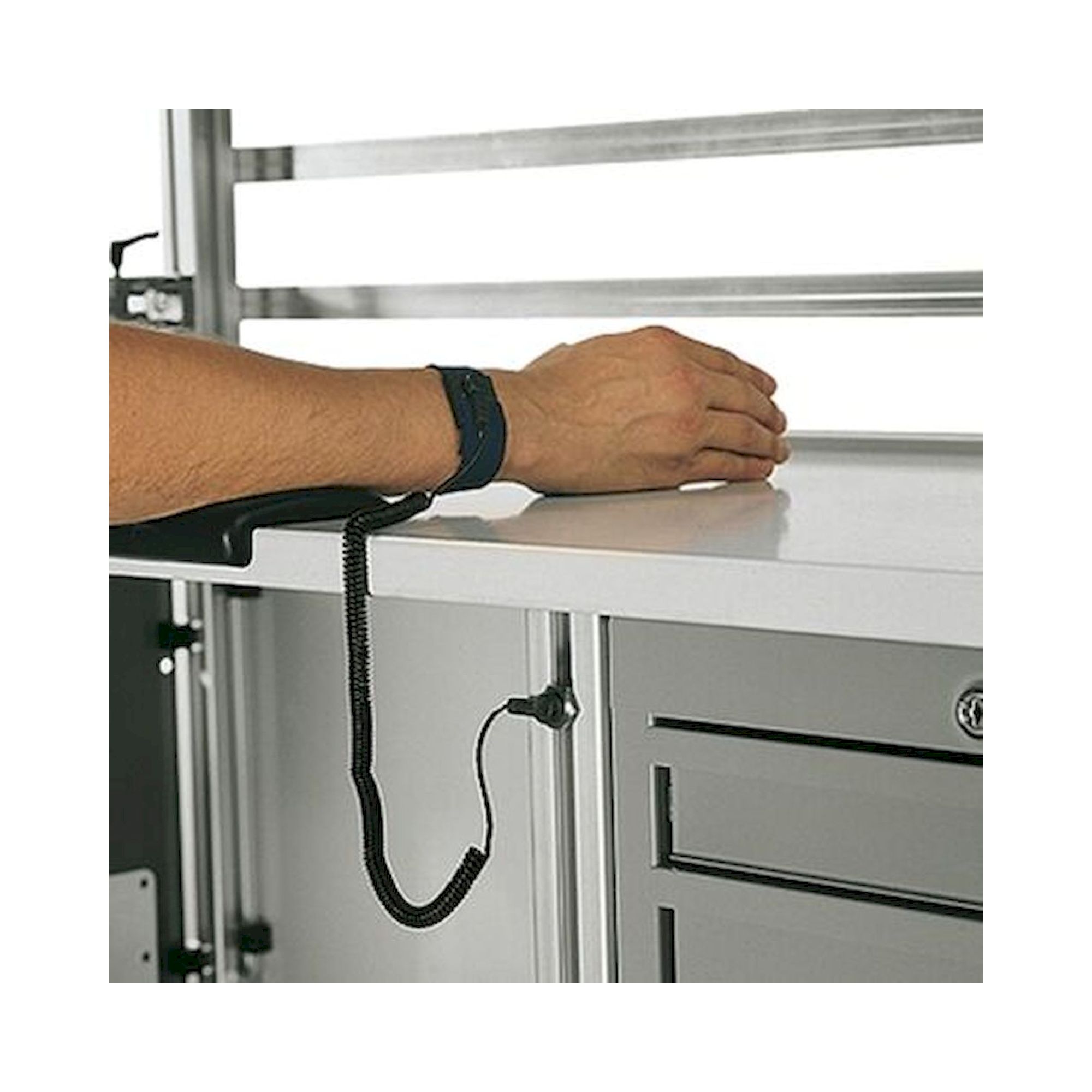 Wrist Band ESD, Navy Blue, Conductive Textile - Bosch Rexroth 3842516908