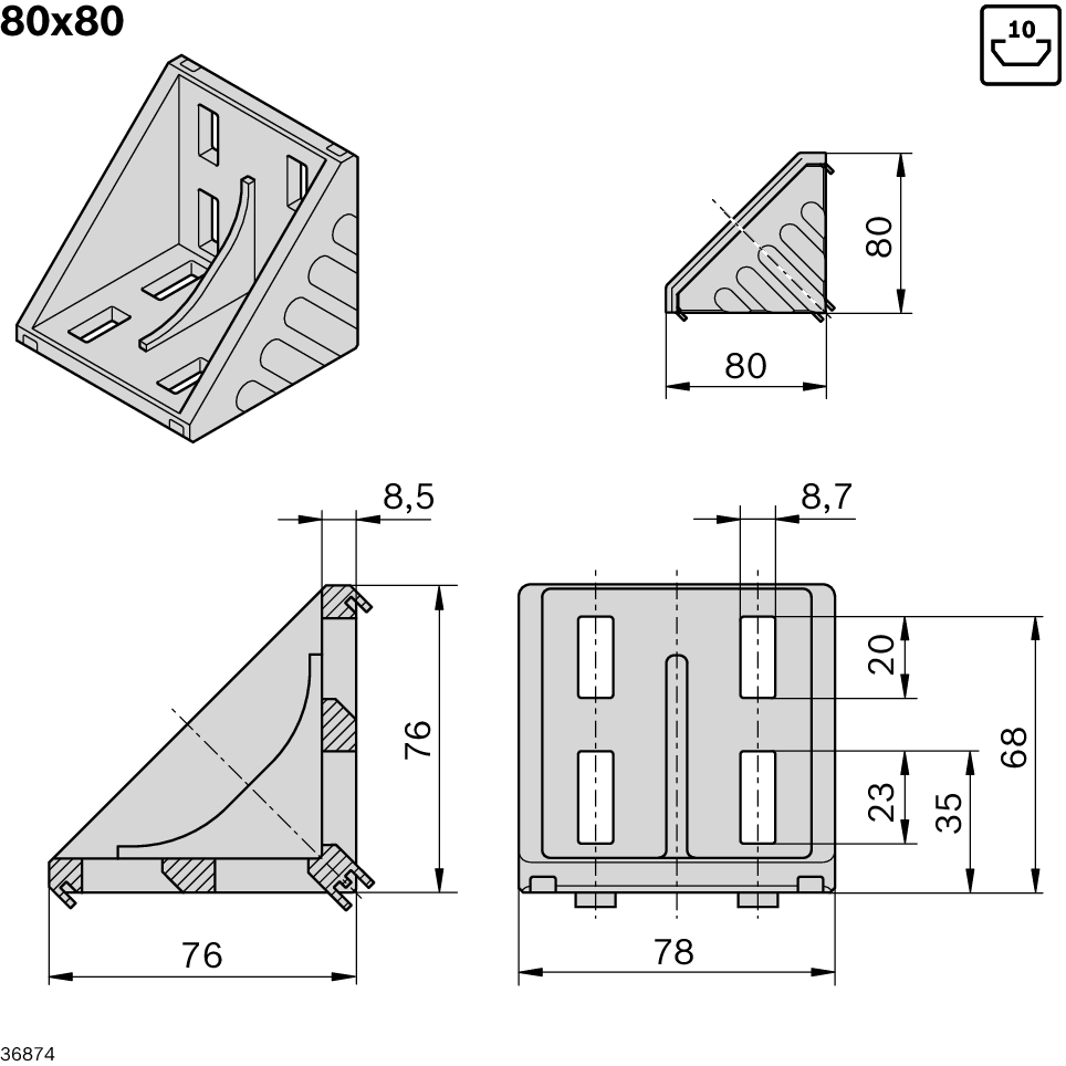 Dimensional drawing 3842530360