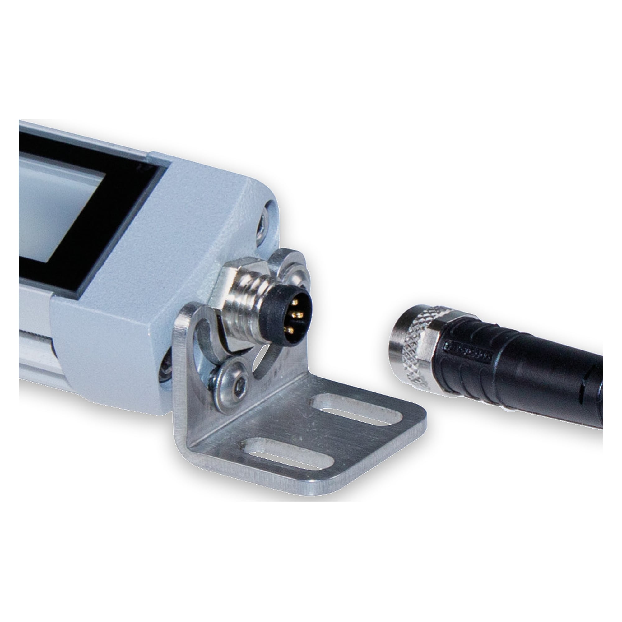 Sensor cable 2.5 m, 4-pin, M12 plug/M12 socket, A-coded, 24V DC - LED2WORK 200100-02