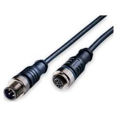 Sensorkabel 4-polig PUR 10 m, M12 Buchse auf M12 Stecker A-kodiert, 24V DC - LED2WORK 200100-03