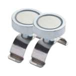 LED2WORK 210200-08. Federklemme mit Magnet, 1 Paar