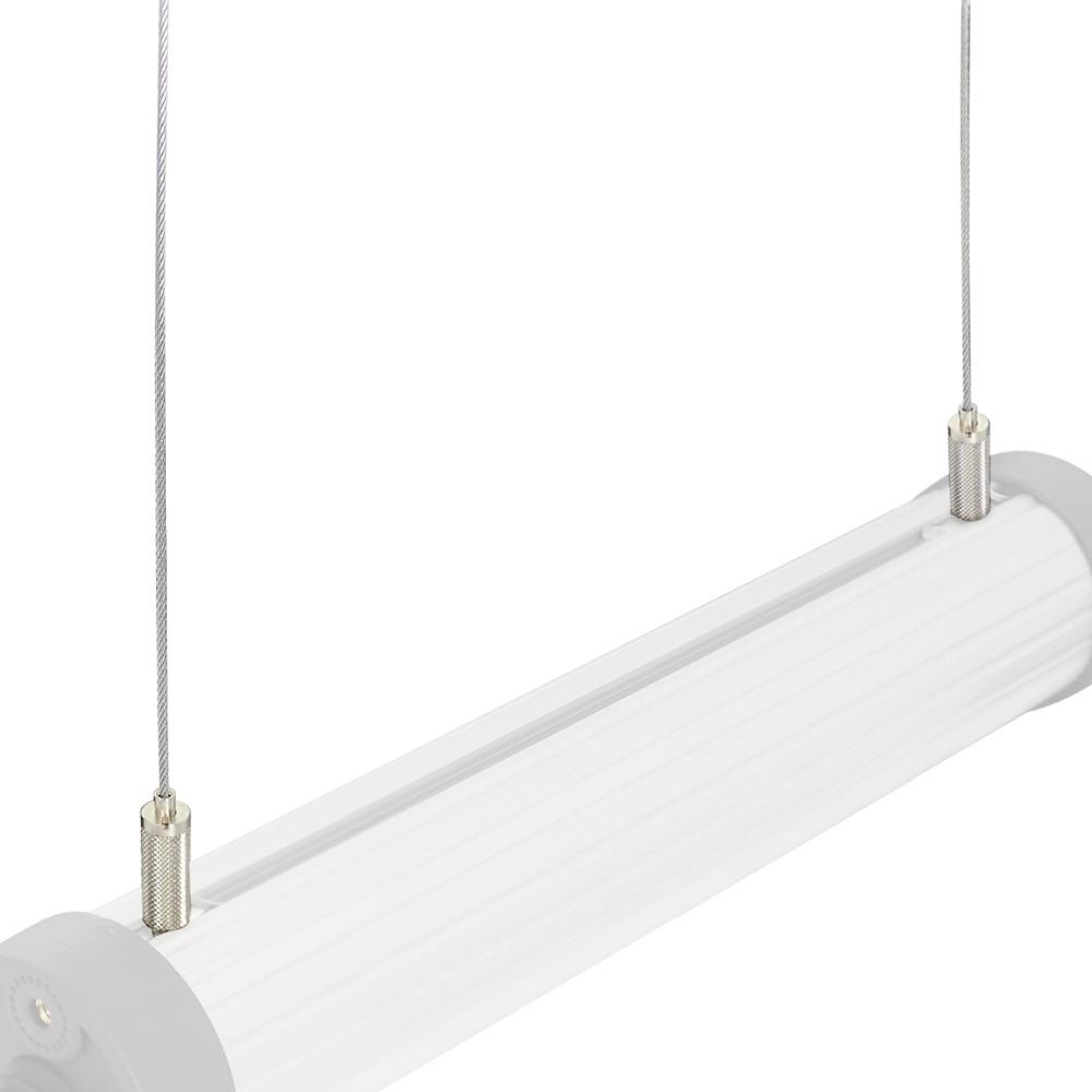 Drahtseilabhängung Edelstahl 300 cm, M6, 1 Paar für T-Nut-Leuchten - LED2WORK 213300-02