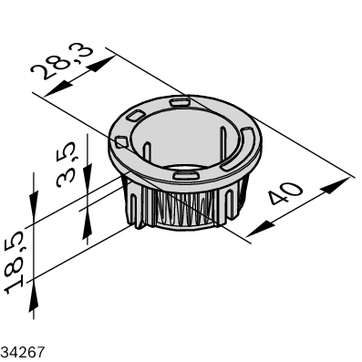 Dimensional drawing 3842557299