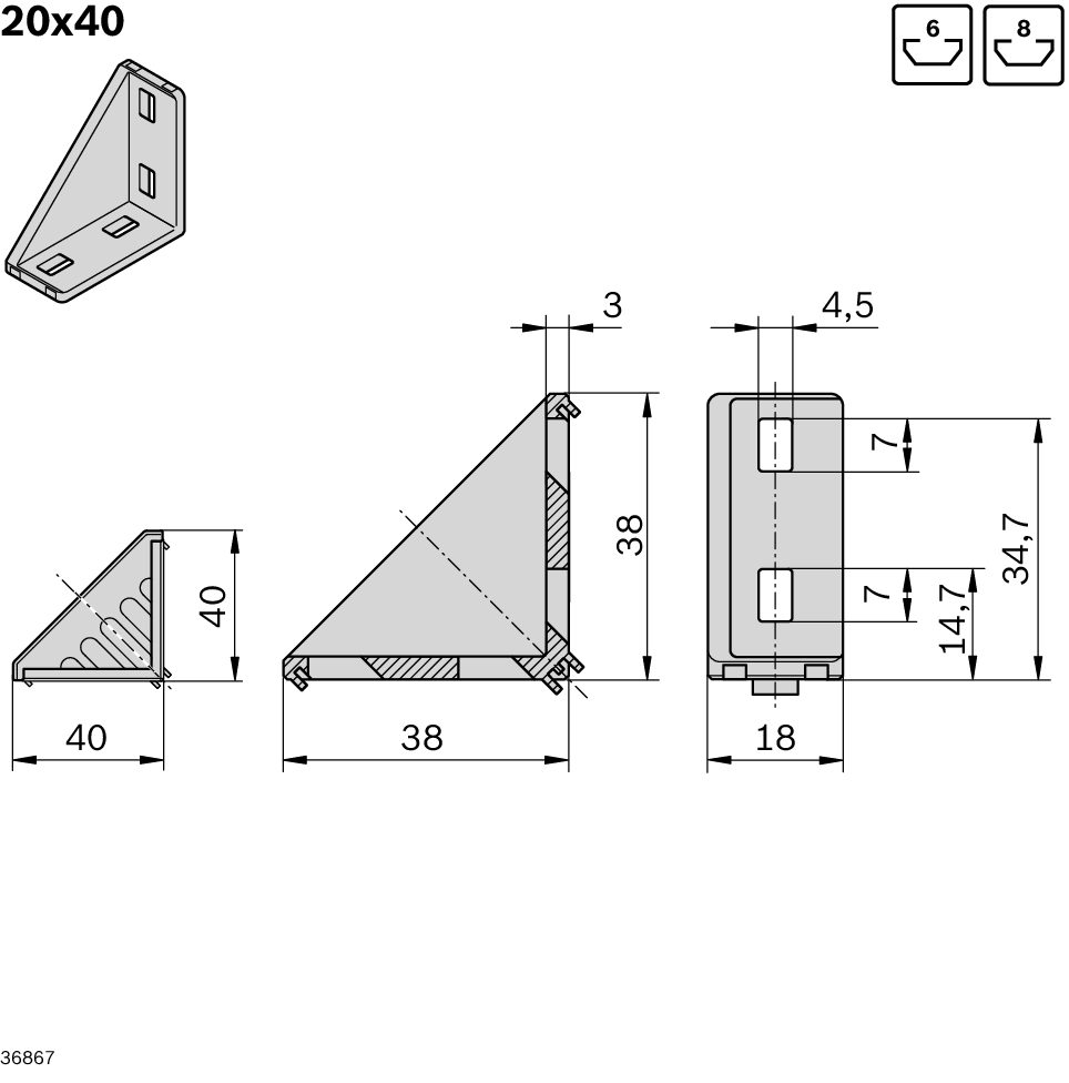 Dimensional drawing 3842523520