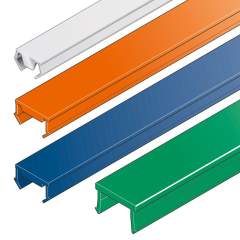 Abdeckprofil, N10 H-PVC, schwarz, ESD, Länge 2000 mm, Hart-PVC, Nut 10 - Bosch Rexroth 3842548877