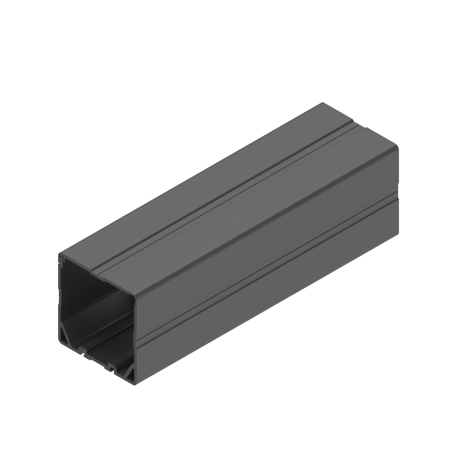 Kabelkanal 60x60, universal, schwarz ESD, Länge 2000 mm, PVC, Nut 8/10/D28L - Bosch Rexroth 3842562097