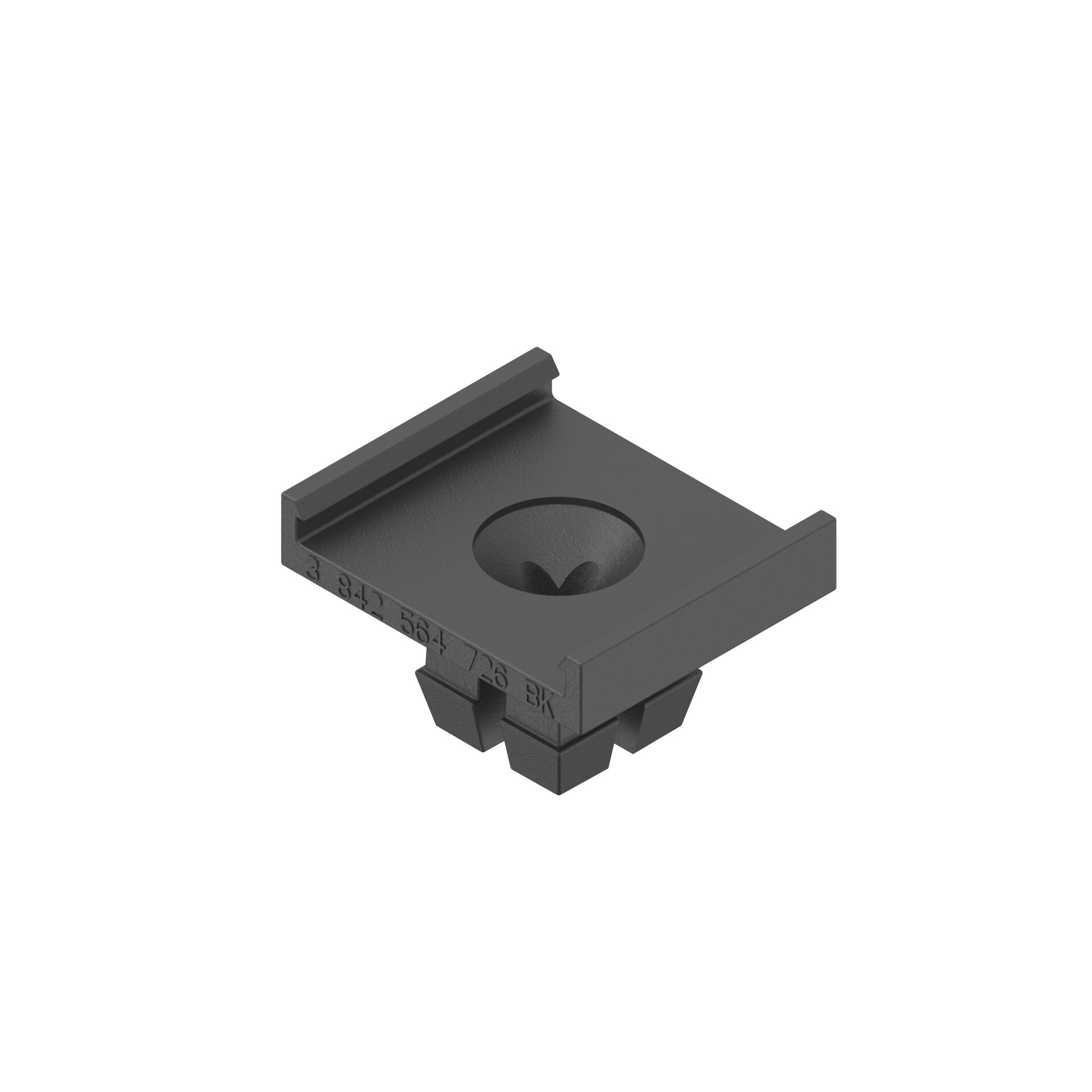 Montagesockel Nut 10 symmetrisch schwarz ESD, PA - Bosch Rexroth 3842564726