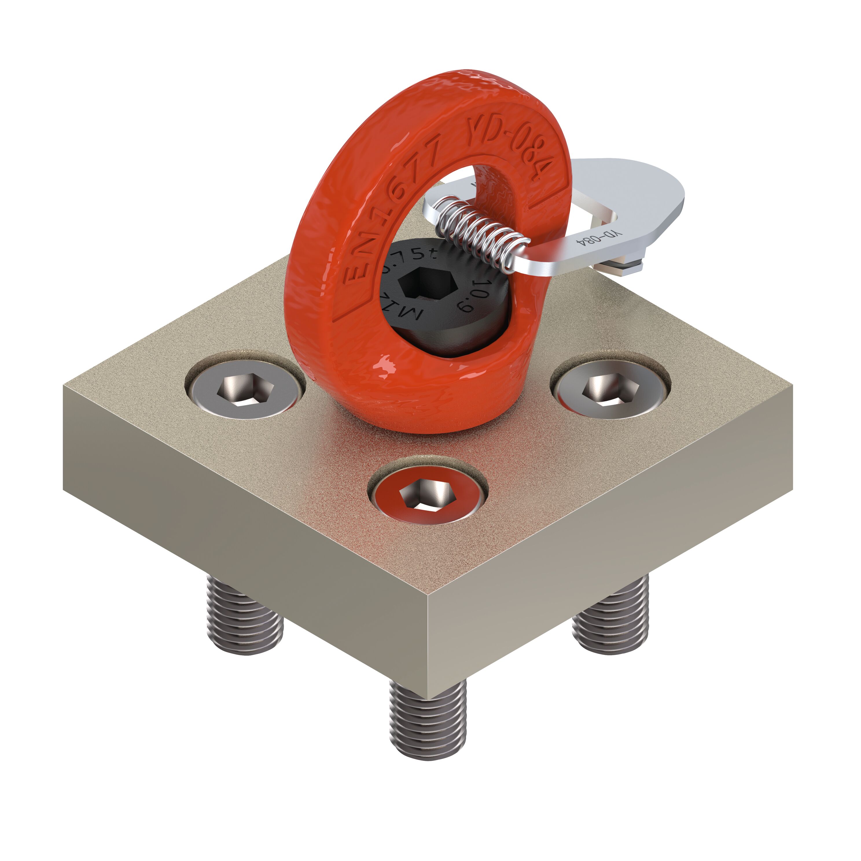 Lifting eye bolt with plate 80x80 - Bosch Rexroth 3842564737