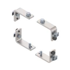 Suspension bracket for frame profile 22.5x45 (incl. fastening material), Steel, galvanized, Slot 10/8, ESD - Bosch Rexroth 3842567942