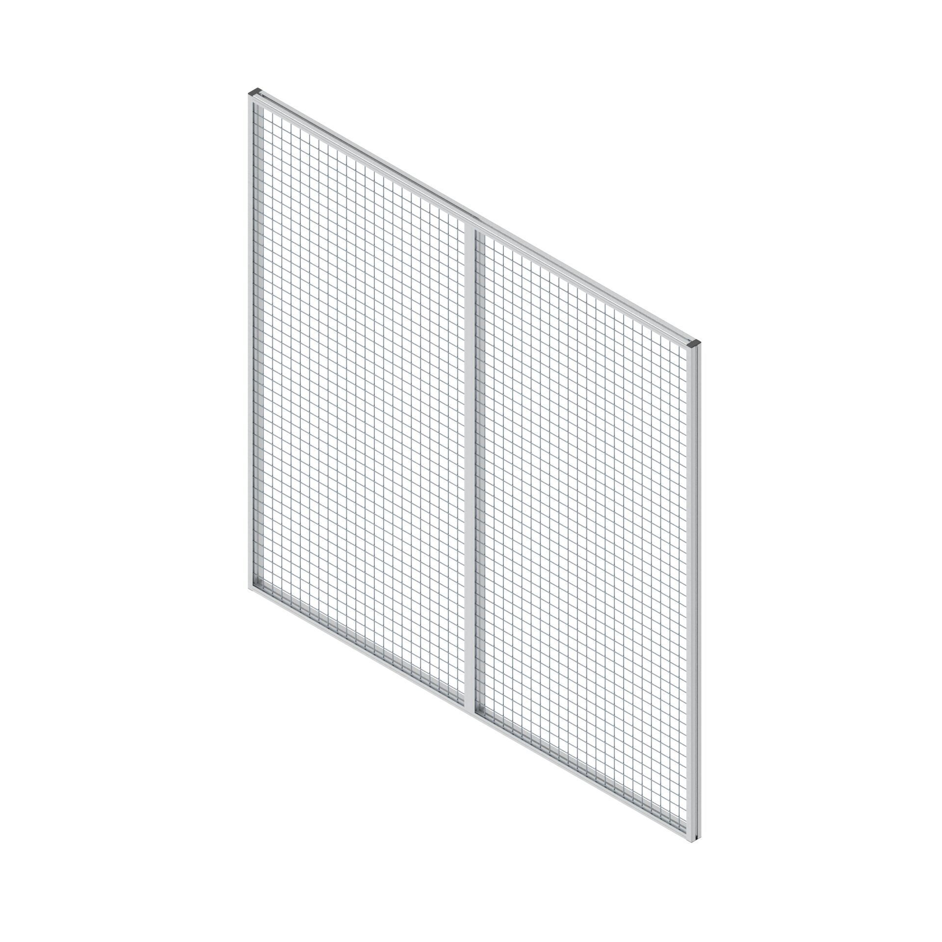 Einhängefeld, vertikal geteilt 1850x2000, Gitter verzinkt - Bosch Rexroth 3842567955