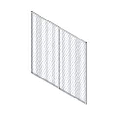 Suspension field, vertical sections 1850x2000, grille galvanized - Bosch Rexroth 3842567955