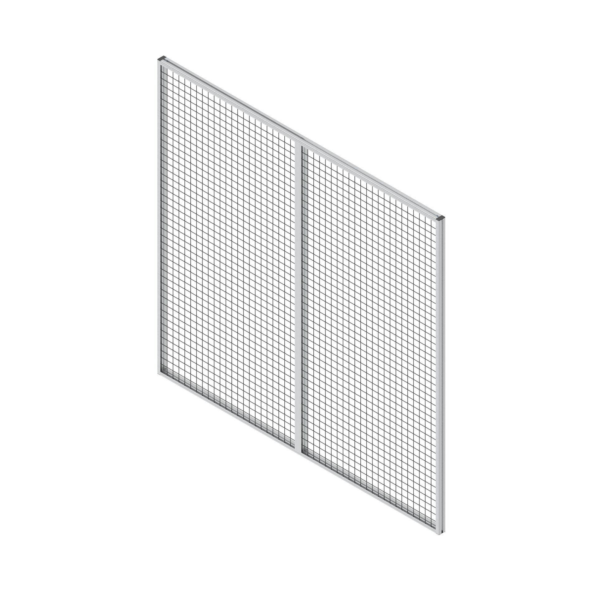 Suspension field, vertical sections 1850x2000 grille black - Bosch Rexroth 3842567956