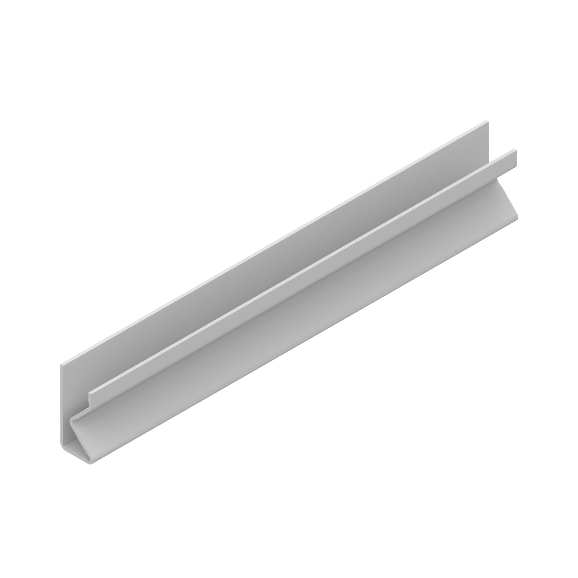 Klemmprofil für Flächenelement von 2-5mm in Sondernut Rahmenprofil 22,5x45 und 45x45, signalgrau (RAL 7004), PP - Bosch Rexroth 3842567975