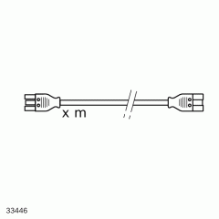 Bosch Rexroth 3842563250. CONNECTING CABLE GST MINI L=3 M