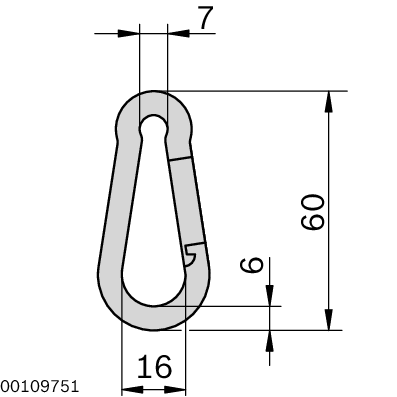 Dimensional drawing 0842901309