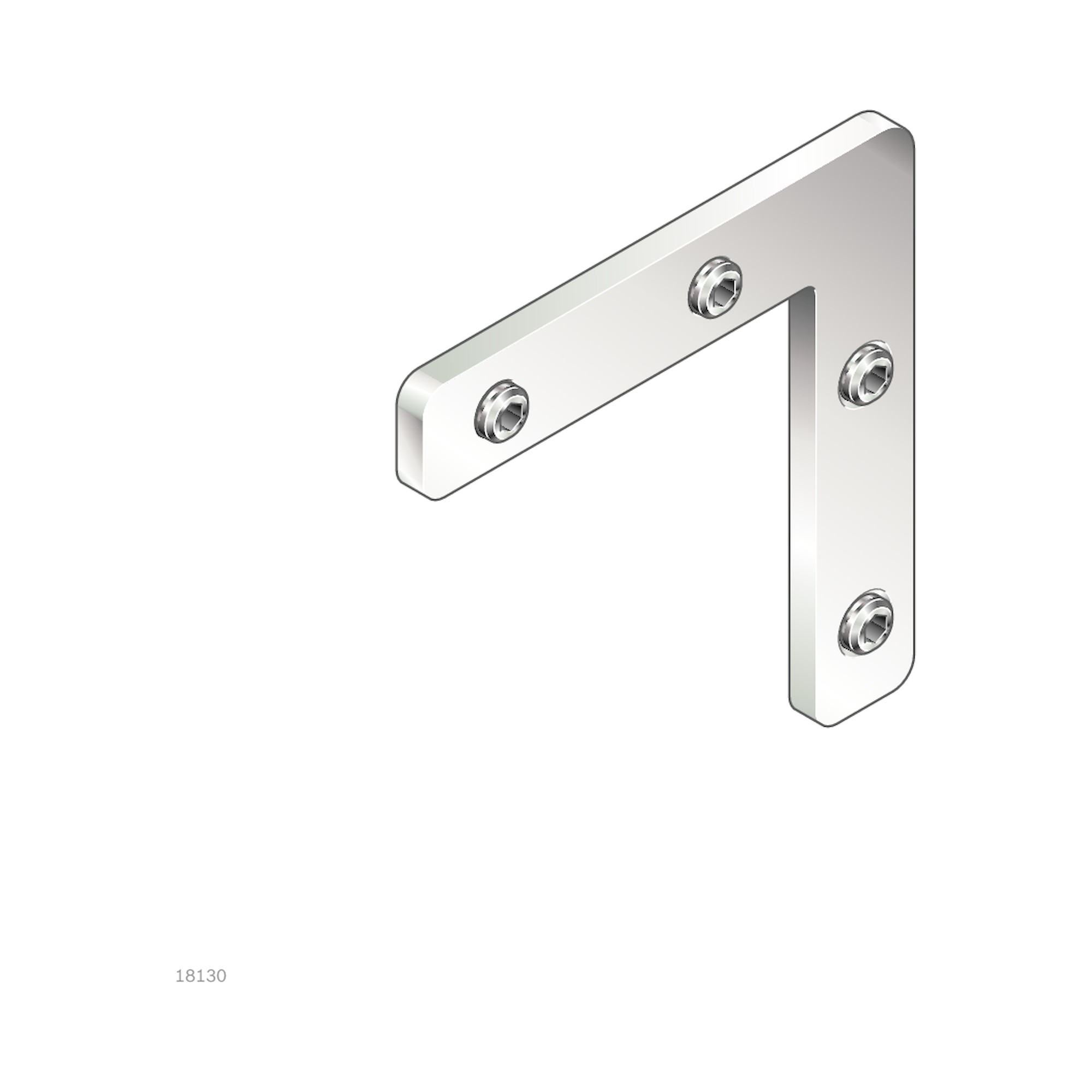 Miter Bracket for Slot 10, Galvanized Steel - Bosch Rexroth 3842563228