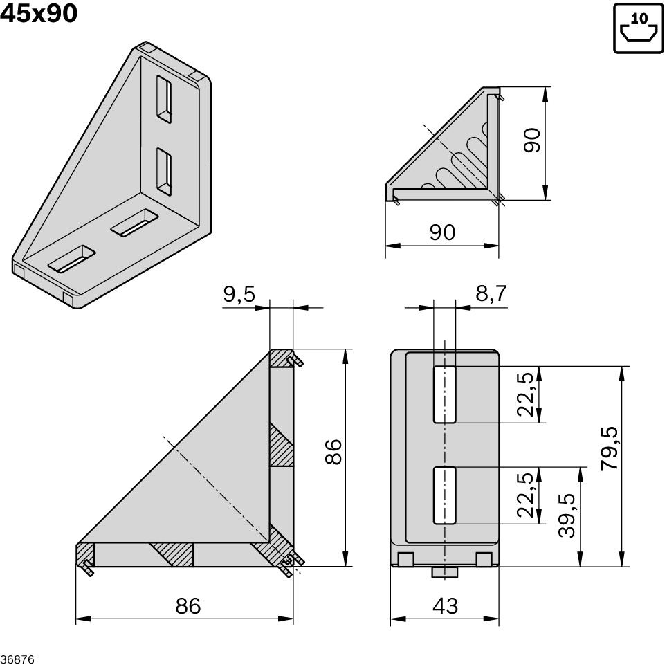 Dimensional drawing 3842523570