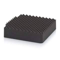 CP SEDNW 44. PU grooved foam lid insert for CP 44, Protective case 40x40 cm