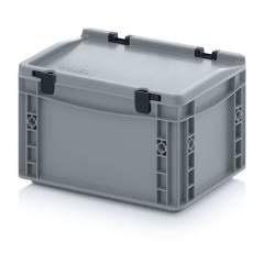ED 32/17 HG. Euro containers with hinge lid, 30x20x18,5 cm