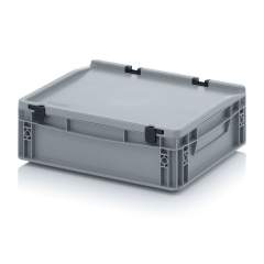 ED 43/12 HG. Euro containers with hinge lid, 40x30x13,5 cm