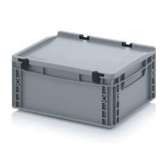 ED 43/17 HG. Euro containers with hinge lid, 40x30x18,5 cm