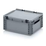 ED 43/17. Euro containers with hinge lid, 40x30x18,5 cm