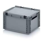 ED 43/22. Euro containers with hinge lid, 40x30x23,5 cm