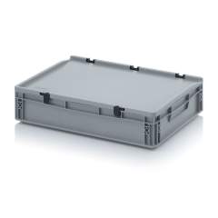 ED 64/12 HG. Euro containers with hinge lid, 60x40x13,5 cm