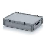 ED 64/12. Euro containers with hinge lid, 60x40x13,5 cm