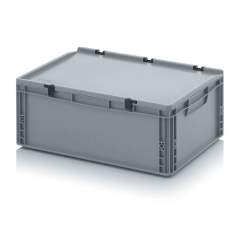 ED 64/22 HG. Euro containers with hinge lid, 60x40x23,5 cm