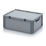ED 64/22. Euro containers with hinge lid, 60x40x23,5 cm