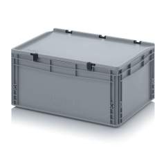 ED 64/27 HG. Euro containers with hinge lid, 60x40x28,5 cm