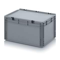 ED 64/32 HG. Euro containers with hinge lid, 60x40x33,5 cm