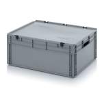 ED 86/32. Euro containers with hinge lid, 80x60x33,5 cm