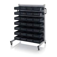 ESD SR.L.4209. ESD system trolleys for rack boxes, 28xESD RK 4209 (40x23,4x9 cm)