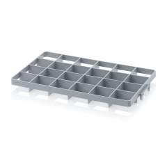 Gef 24 o. Box inserts for 60x40 cm Euro containers, 24 holes 9.0x8.6 cm top