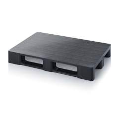 R 1208 OS. Cleanroom pallets made from reclaimed material without retaining edge