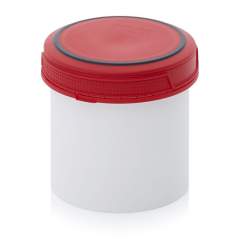 SC A 0.65-99 F3. Screw-top jars Basic, White pail, red lid