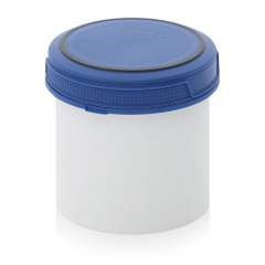 SC A 0.65-99 F4. Screw-top jars Basic, White pail, blue lid