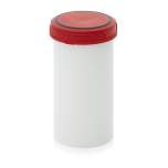 SC A 1.3-99 F3. Screw-top jars Basic, White pail, red lid