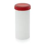 SC A 2.5-119 F3. Screw-top jars Basic, White pail, red lid