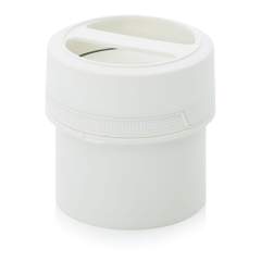 SC AG 0.5-99 F6. Screw-top jars with comfort handle, White pail, white lid