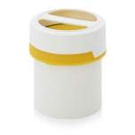 SC AG 0.65-99 F2. Screw-top jars with comfort handle, White pail, yellow lid
