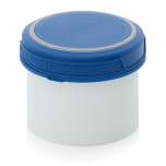 SC I 0.5-99 F4. Screw-top jars Basic, White pail, blue lid