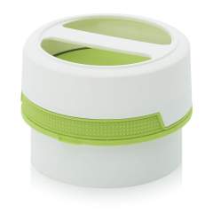 SC IG 0.3-99 F1. Screw-top jars with comfort handle, White pail, green lid