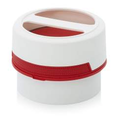 SC IG 0.3-99 F3. Screw-top jars with comfort handle, White pail, red lid