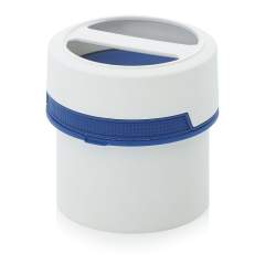 SC IG 0.5-99 F4. Screw-top jars with comfort handle, White pail, blue lid