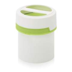 SC IG 0.65-99 F1. Screw-top jars with comfort handle, White pail, green lid